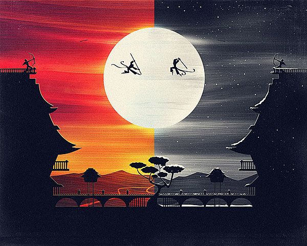 國外插畫師通過矢量圖形創造絕美抽象畫面欣賞{my:seotitle}